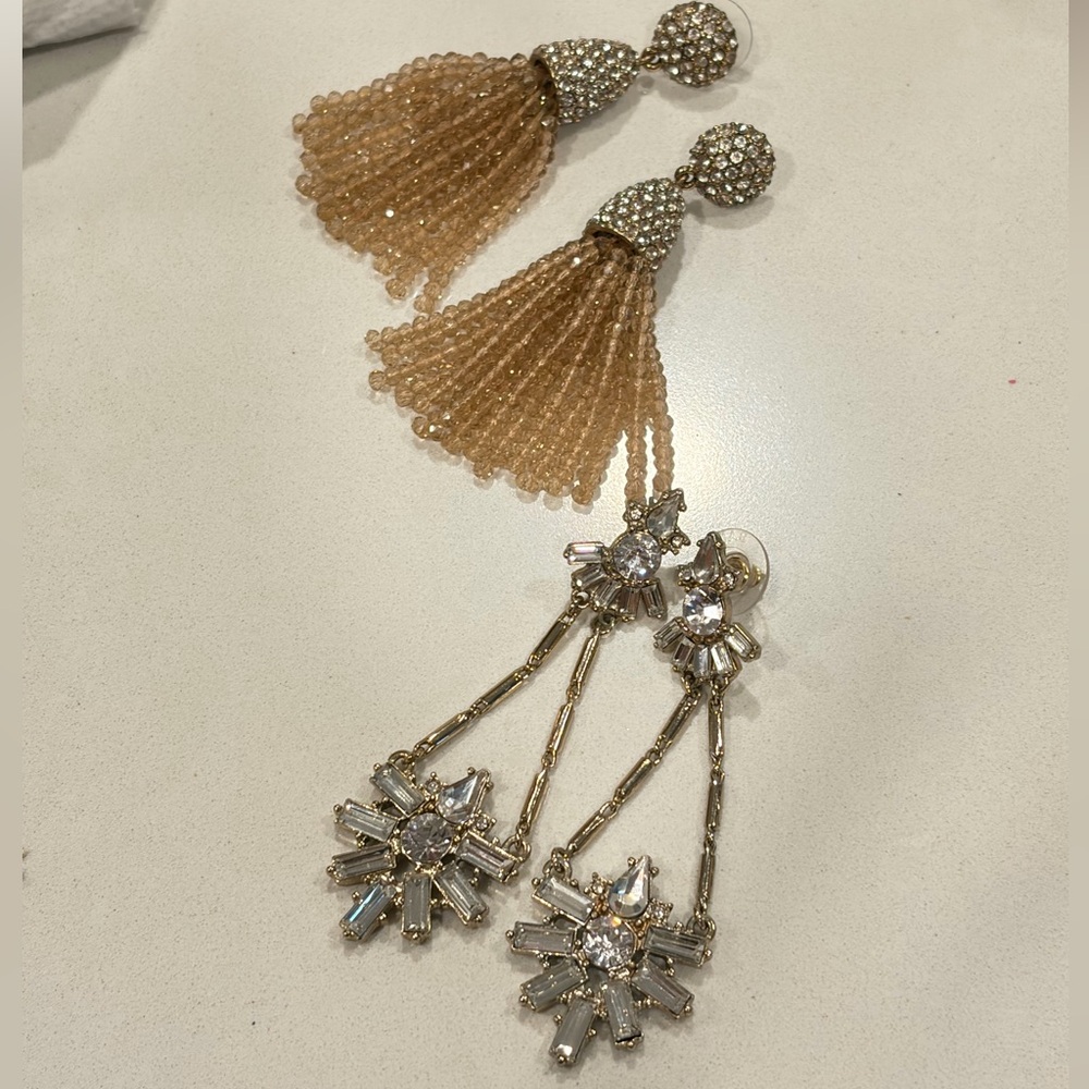 BAUBLEBAR Mini Gem Pinata Tassel Earrings champagne bundle